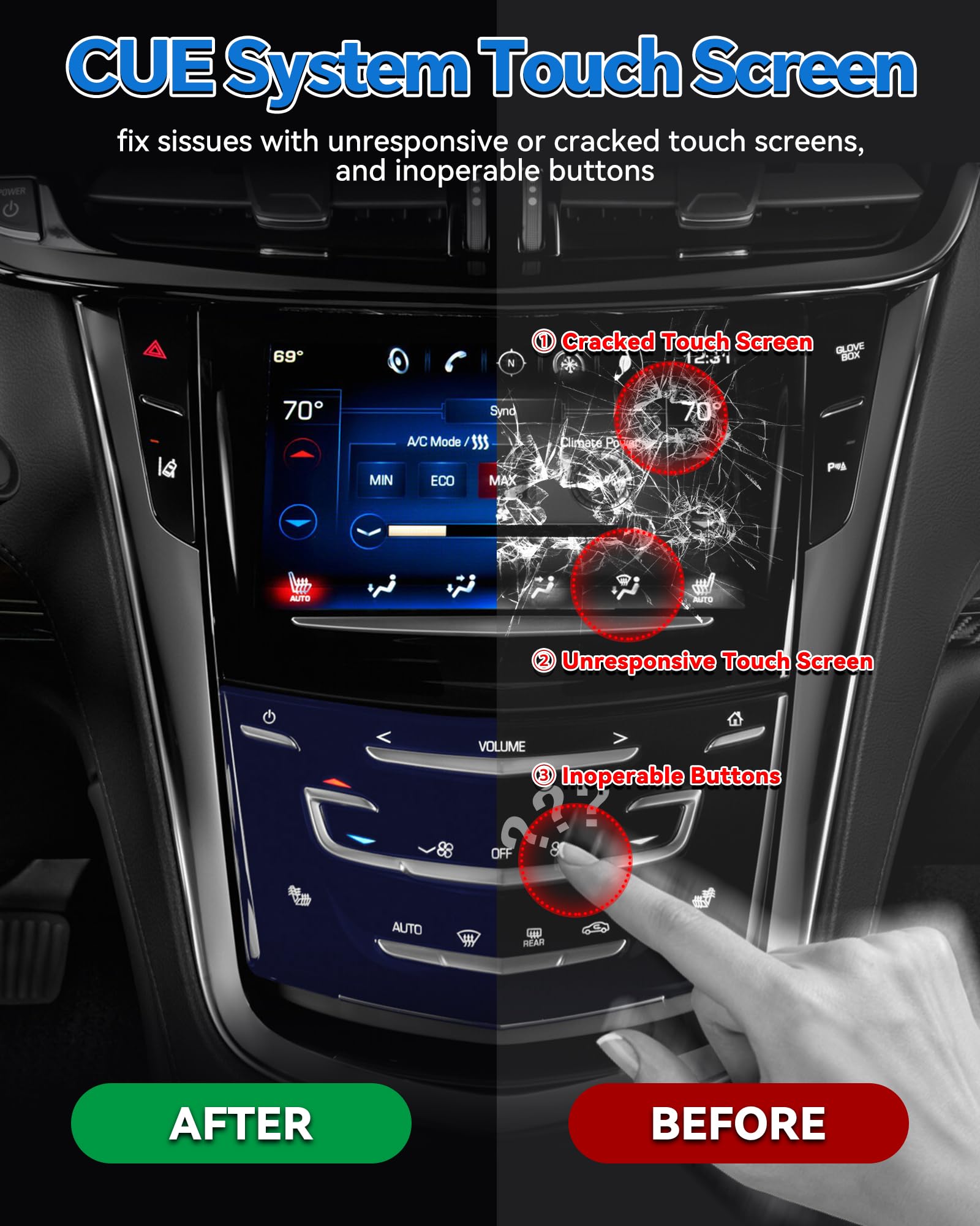Amazon.co.jp: Cadillac CUEシステムタッチスクリーンラジオ